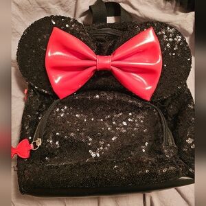 Classic black and red Minnie mini backpack
